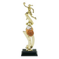 Basketball, Female - Color Scene Participation Trophies 13" Tall